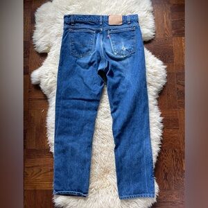 90s vintage Levi’s orange tab Levi 505s medium wash size 36x30 regular fit
